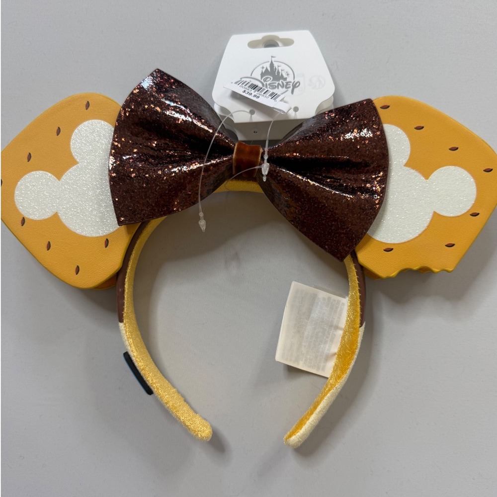 Disney Minnie Mouse Ears Headband Womens New Mickey S'mores Eats Collection NWT